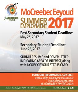 SUMMER STUDENT EMPLOYMENT